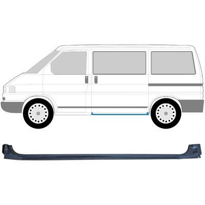 Panel de reparación del umbral de la puerta corredera para Volkswagen Transporter T4 1990-2003 / Izquierda 14581