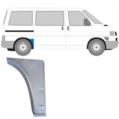 Panel de reparación guardabarros trasero para Volkswagen Transporter T4 1990-2003 / Derecho 14583