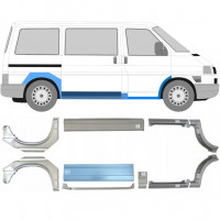 Panel de reparación del umbral + guardabarros delantero + guardabarros trasero para VW Transporter T4 1990-  / SWB / MWB / Conjunto 5983