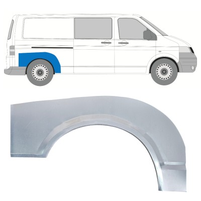 Panel de reparación guardabarros trasero para Volkswagen Transporter T5 2003-2015 / Derecho 16370
