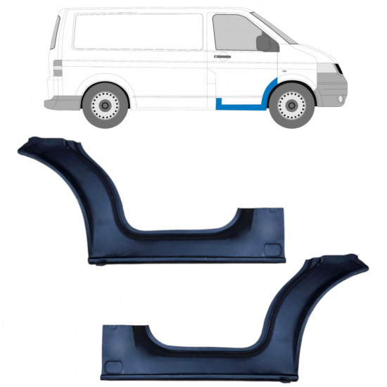 Panel de reparación del umbral puerta delantera para VW Transporter T5 2003-2015 / Izquierda+Derecha / Conjunto 9457