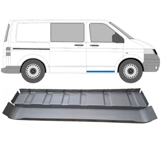 Panel de reparación del peldaño para Volkswagen Transporter T5 2003-2015 / Derecho 16838