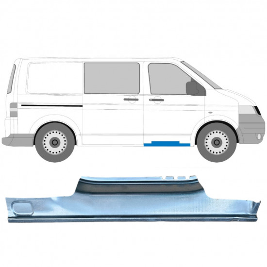 Panel de reparación del umbral puerta delantera para VW Transporter T5 2003-2015 / Derecho 5258