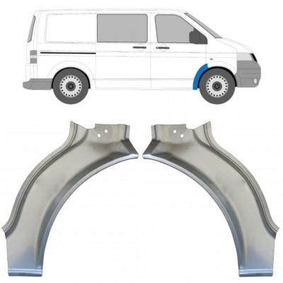 Panel de reparación guardabarros delantero para Volkswagen Transporter T5 2003-2009 / Conjunto 12023