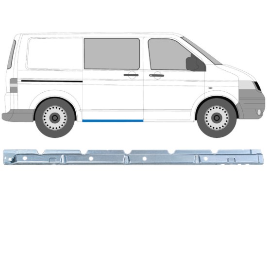 Panel de reparación del umbral interno para Volkswagen Transporter T5 2003-2015 / Derecho 16970