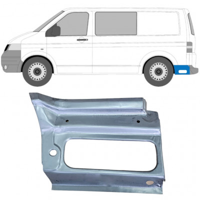 Panel de reparación guardabarros trasero para Volkswagen Transporter T5 2003-2009 / Izquierda 12028