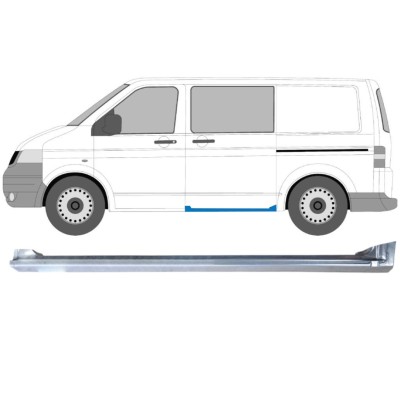 Umbral completo puerta corredera para Volkswagen Transporter T5 2003-2015 / Izquierda 16976