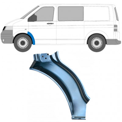 Panel de reparación guardabarros delantero para Volkswagen Transporter T5 2003-2009 / Izquierda 12022