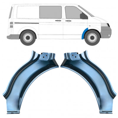 Panel de reparación guardabarros delantero para Volkswagen Transporter T5 2003-2009 / Conjunto 12023