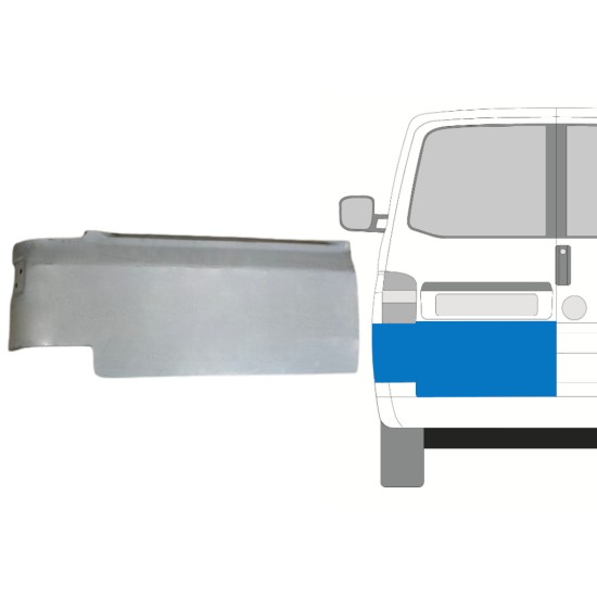 Panel de reparación puerta trasera para Volkswagen Transporter T5 2003-2015 / Izquierda 15093