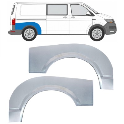 Panel de reparación guardabarros trasero para Volkswagen Transporter T6 2015-2024 / Izquierda+Derecha 17145