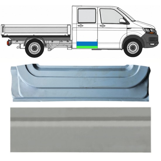Panel de reparación puerta trasera interna + externa para Volkswagen Transporter T6 2015-2024 / Derecho 17160