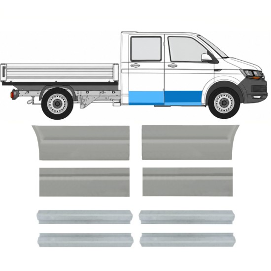 Panel de reparación conjunto para Volkswagen Transporter T6 2015-2024 / Izquierda+Derecha / 17133