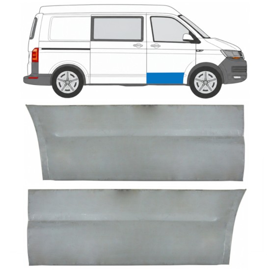 Panel de reparación de piel de puerta delantera para Volkswagen Transporter T6 2015-2024 / Izquierda+Derecha 17123