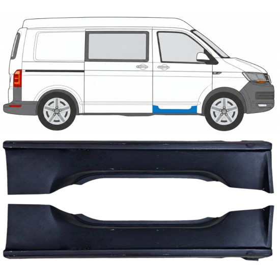 Panel de reparación del umbral puerta delantera para Volkswagen Transporter T6 2015-2024 / Izquierda+Derecha 17194