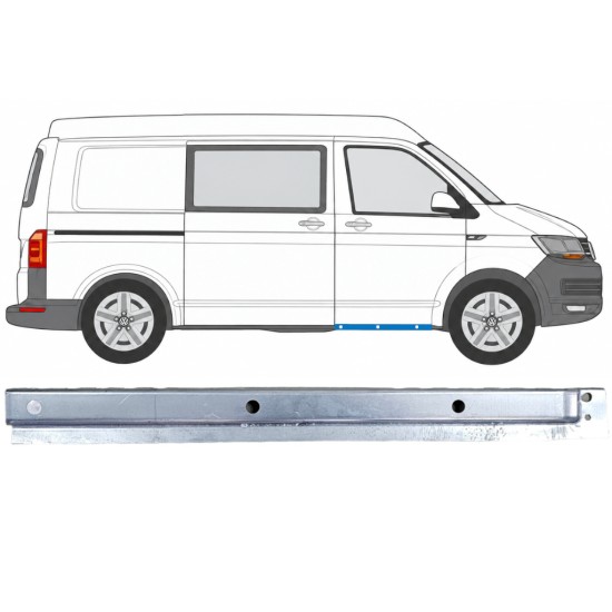 Panel de reparación del umbral puerta delantera interna para Volkswagen Transporter T6 2015-2024 / Derecho 17184