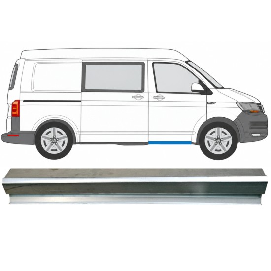 Panel de reparación del umbral puerta delantera para Volkswagen Transporter T6 2015-2024 / Izquierda = Derecha (simétrico) 17129
