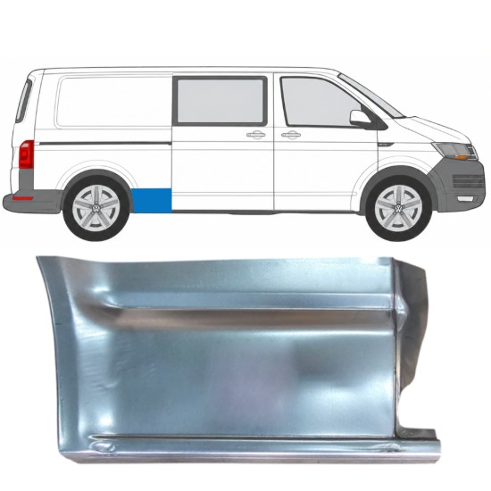 Panel de reparación guardabarros trasero para Volkswagen Transporter T6 2015-2024 / Derecho 17134