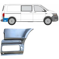 Panel de reparación guardabarros trasero parte inferior detrás de la rueda para Volkswagen Transporter T6 2015-2024 / Derecho 17200