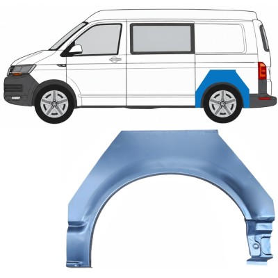 Panel de reparación guardabarros trasero para Volkswagen Transporter T6 2015-2024 / Izquierda 17115