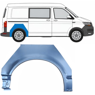 Panel de reparación guardabarros trasero para Volkswagen Transporter T6 2015-2024 / Derecho 17114