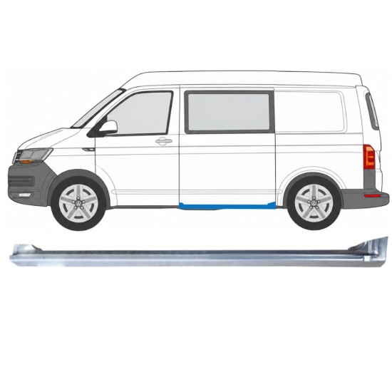 Umbral completo puerta corredera para Volkswagen Transporter T6 2015-2024 / Izquierda 17180