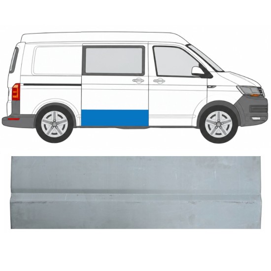 Panel de reparación puerta corredera externa para Volkswagen Transporter T6 2015-2024 / Derecho 17124