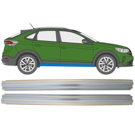 Panel de reparación del umbral para Volkswagen Taigo 2021- / Izquierda+Derecha / Conjunto 14938