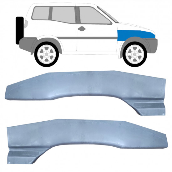 Panel de reparación guardabarros delantero para Nissan Terrano 1993-1999 / Izquierda+Derecha / Conjunto 9574