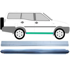Panel de reparación del umbral interior y exterior para Nissan Terrano II 1993-2005 / Izquierda = Derecha (simétrico) / Conjunto 11963