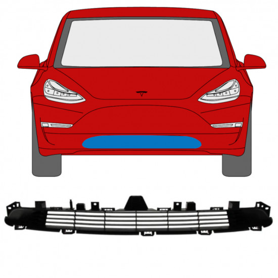 Parrilla para Tesla Model 3 2017-2023 12459