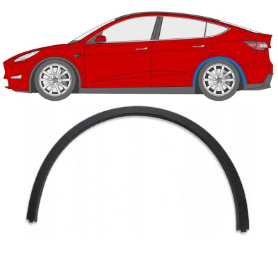 Moldura lateral guardabarros trasero para Tesla Model Y 2020-2025 / Izquierda 17291