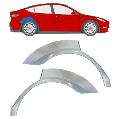 Panel de reparación guardabarros trasero para Tesla Model Y 2020- / Izquierda+Derecha / Conjunto 16378