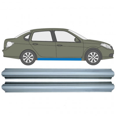 Panel de reparación del umbral para Renault Thalia Symbol 2008-2013 / Izquierda = Derecha (simétrico) / Conjunto 11298