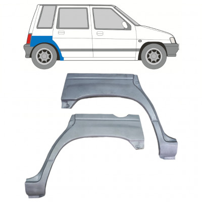 Panel de reparación guardabarros trasero para Daewoo Tico 1991-2000 / Conjunto 12525