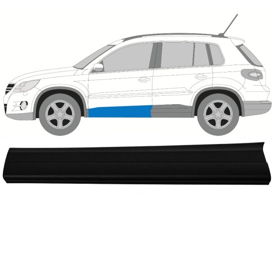 Moldura lateral de la puerta para Volkswagen Tiguan 2007-2016 / Izquierda 17062