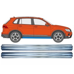 Panel de reparación umbral parte inferior para Volkswagen Tiguan 2016-2024 / Izquierda+Derecha / Conjunto 17222