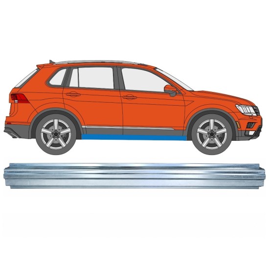 Panel de reparación del umbral para Volkswagen Tiguan 2016-2024 / Derecho 17217