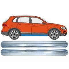 Panel de reparación del umbral para Volkswagen Tiguan 2016-2024 / Izquierda+Derecha / Conjunto 17219