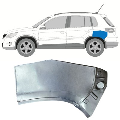 Panel de reparación guardabarros trasero parte superior para Volkswagen Tiguan 2007-2016 / Izquierda 15786