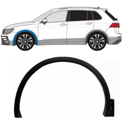 Moldura lateral guardabarros delantero para Volkswagen Tiguan 2016-2024 R-Line / Izquierda 14862