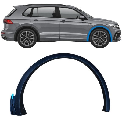 Moldura lateral guardabarros delantero para Volkswagen Tiguan 2020-2024 R-Line / Derecho 17063