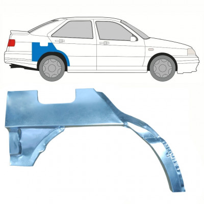 Panel de reparación guardabarros trasero para Seat Toledo 1991-1999 / Derecho 10802