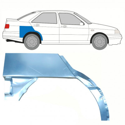 Panel de reparación guardabarros trasero para Seat Toledo 1991-1999 / Derecho 10802