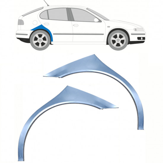 Panel de reparación guardabarros trasero para Seat Toledo Leon 1999-2006 / Izquierda+Derecha / Conjunto 10454