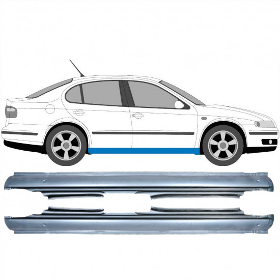 Panel de reparación del umbral para Seat Toledo Leon 1999-2006 / Izquierda+Derecha / Conjunto 10432