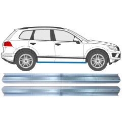 Panel de reparación del umbral para Volkswagen Touareg 2010-2018 / Izquierda = Derecha (simétrico) / Conjunto 11749