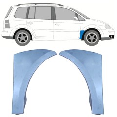 Panel de reparación guardabarros delantero para Volkswagen Touran 2003-2010 / Izquierda+Derecha / Conjunto 9737