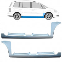 Panel de reparación del umbral + guardabarros delantero para VW Touran 2003-2010 11166