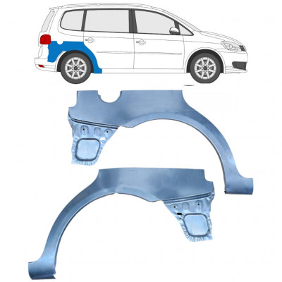 Panel de reparación guardabarros trasero para VW Touran 2010-2015 / Izquierda+Derecha / Conjunto 10520